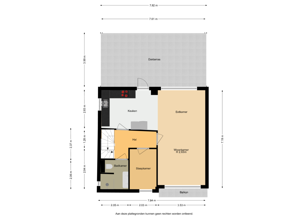 Bekijk plattegrond van Eerste Verdieping van Van Heesenstraat 9-A