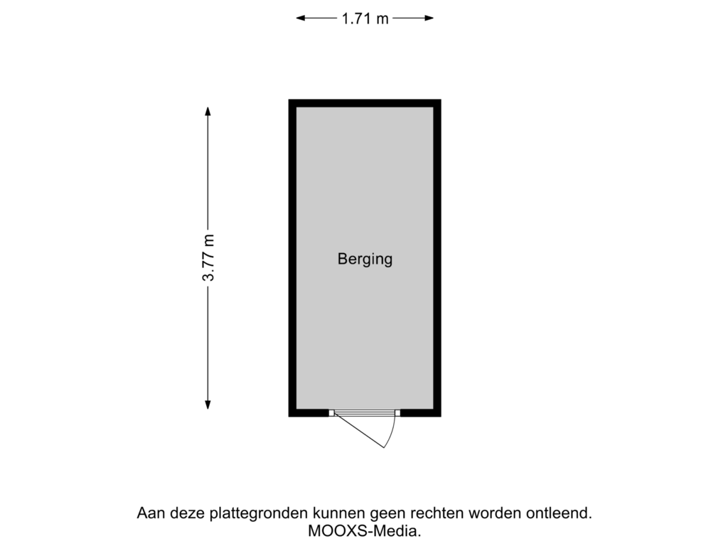 Bekijk plattegrond van Berging van Van Heesenstraat 9-A