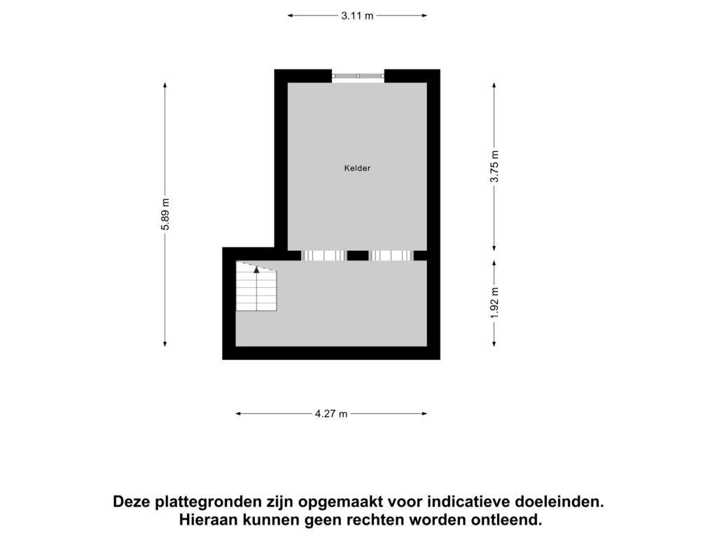 Bekijk plattegrond van Kelder van Sint Nicolaasstraat 9