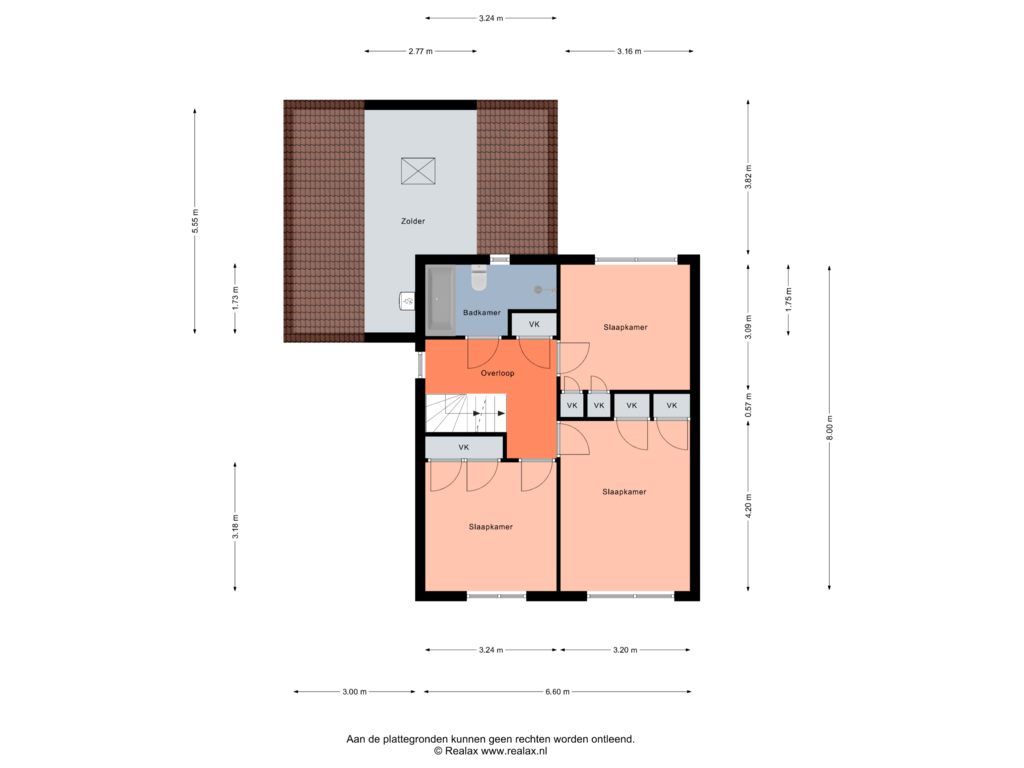 Bekijk plattegrond van Verdieping 1 van K.Nieuwenhuizenstraat 12