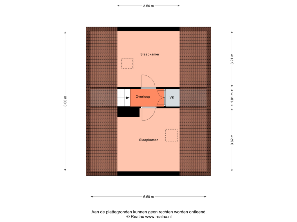 Bekijk plattegrond van Verdieping 2 van K.Nieuwenhuizenstraat 12