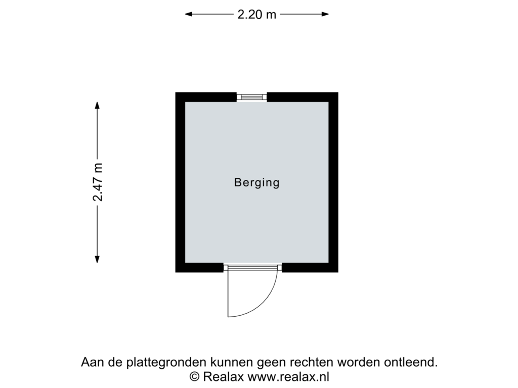 Bekijk plattegrond van Berging van K.Nieuwenhuizenstraat 12