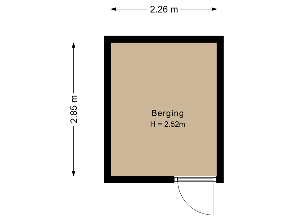 View floorplan of Berging of Ravenstein 67