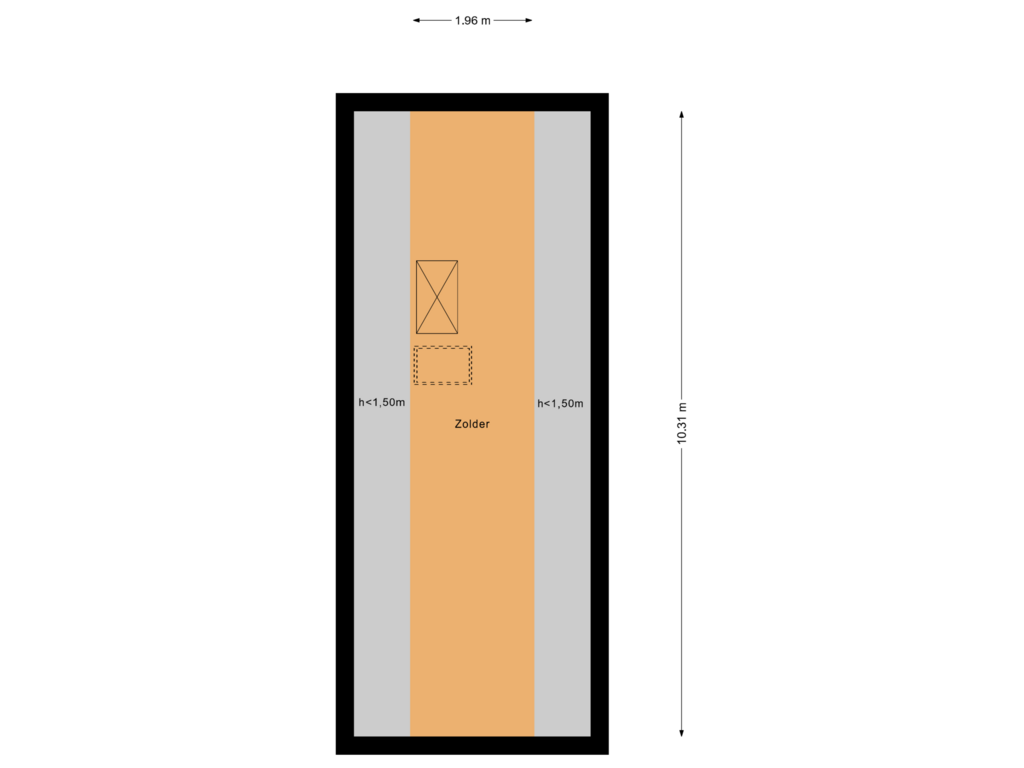 Bekijk plattegrond van Zolder van B. Assenweg 10