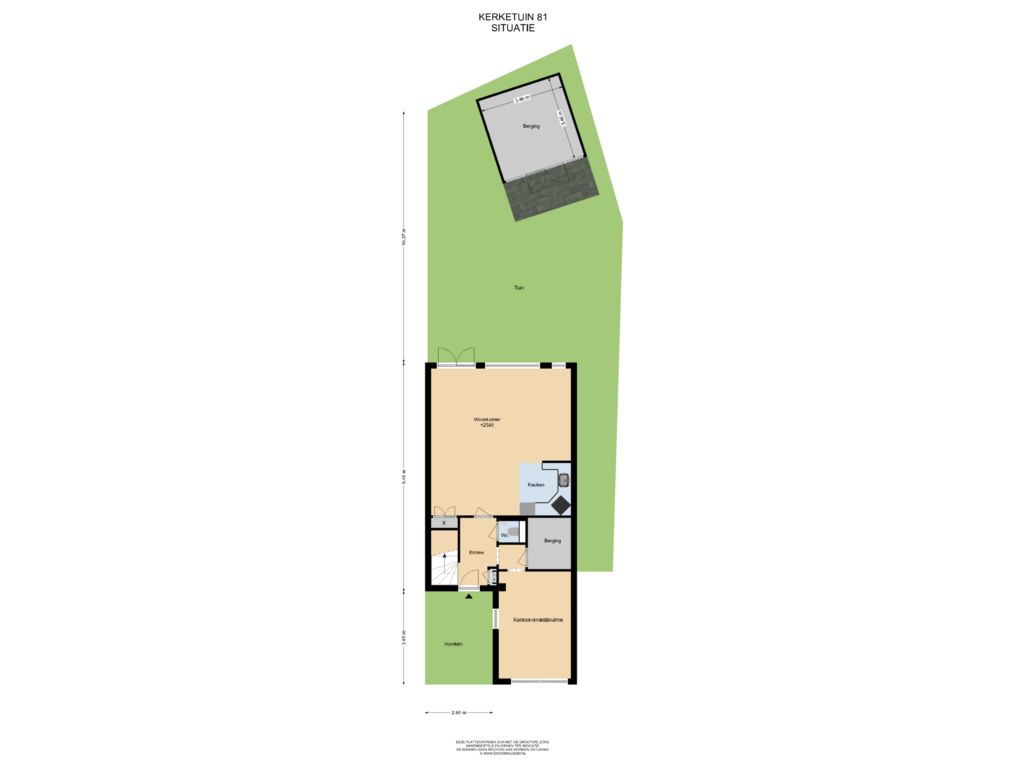 Bekijk plattegrond van Situatie van Kerketuin 81