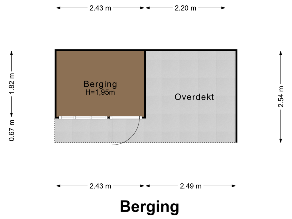 Bekijk plattegrond van Berging van Koningstraat 18