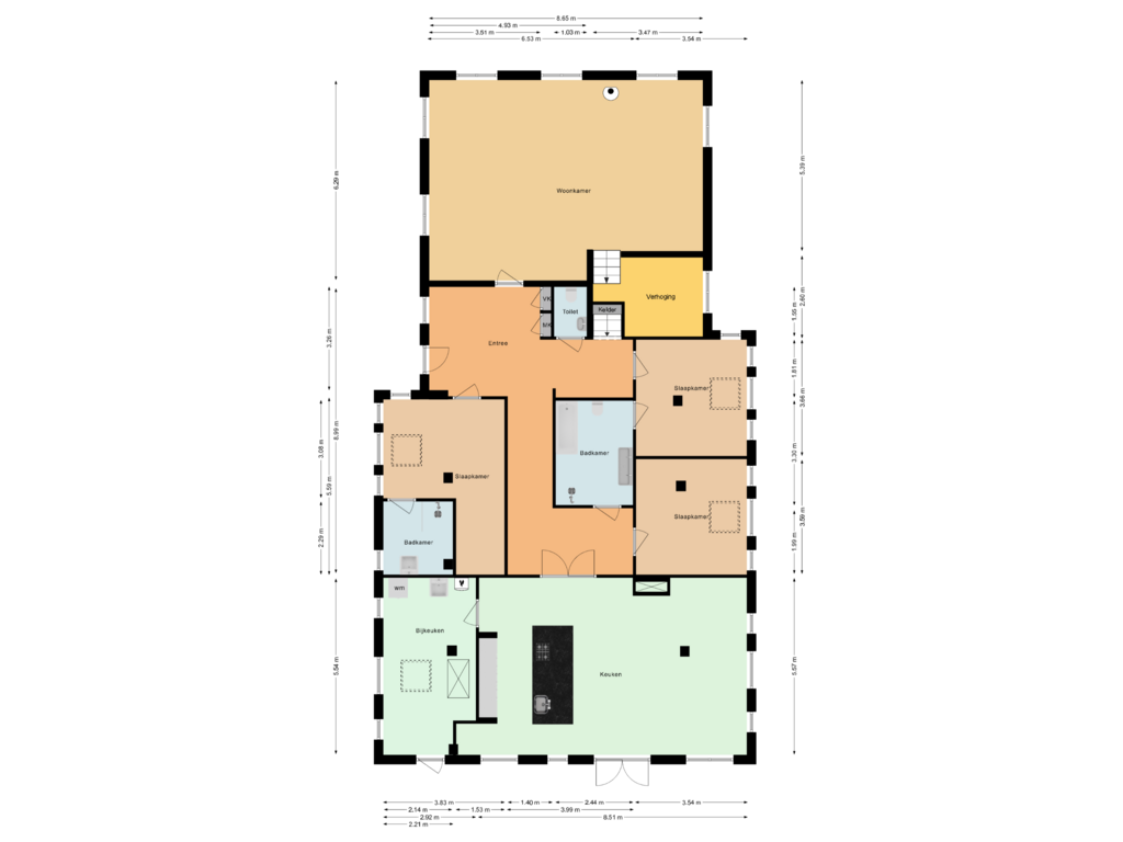 Bekijk plattegrond van Begane grond van Zuidbrink 20