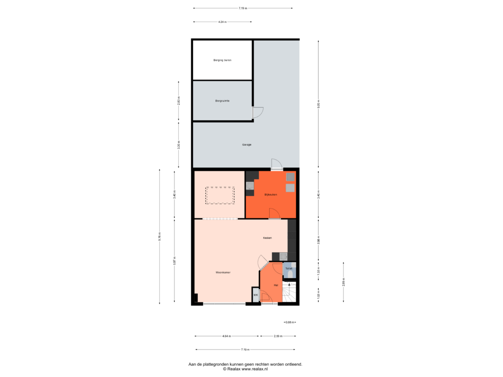 Bekijk plattegrond van Begane grond van Kerkstraat 8