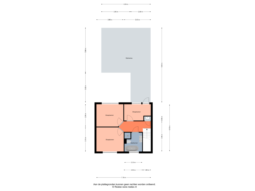 Bekijk plattegrond van Verdieping van Kerkstraat 8