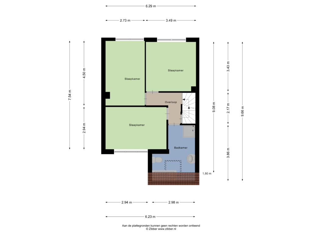 Bekijk plattegrond van Eerste Verdieping van Hazelaartje 15