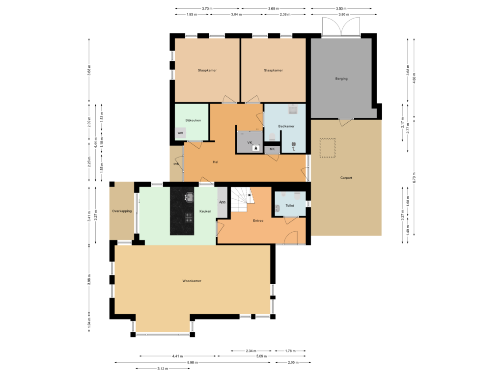 Bekijk plattegrond van Begane grond van Brinklaan 17