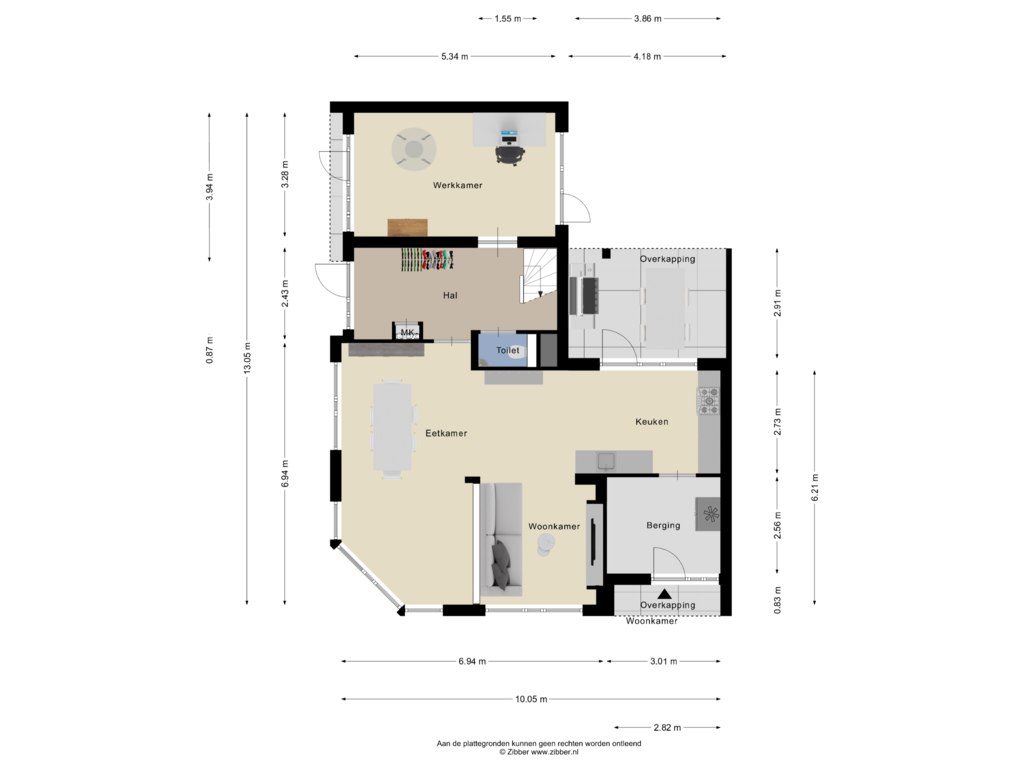 View floorplan of Begane Grond of Egelstraat 2