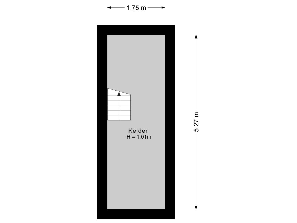 View floorplan of Kelder of Jutphasestraatweg 23