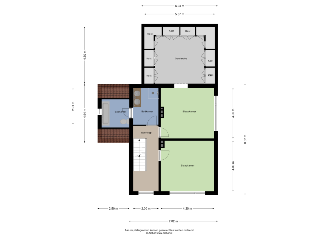 Bekijk plattegrond van 1e Verdieping van Donk 52