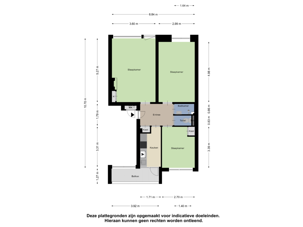 View floorplan of Appartement of Pannekoekstraat 16-D