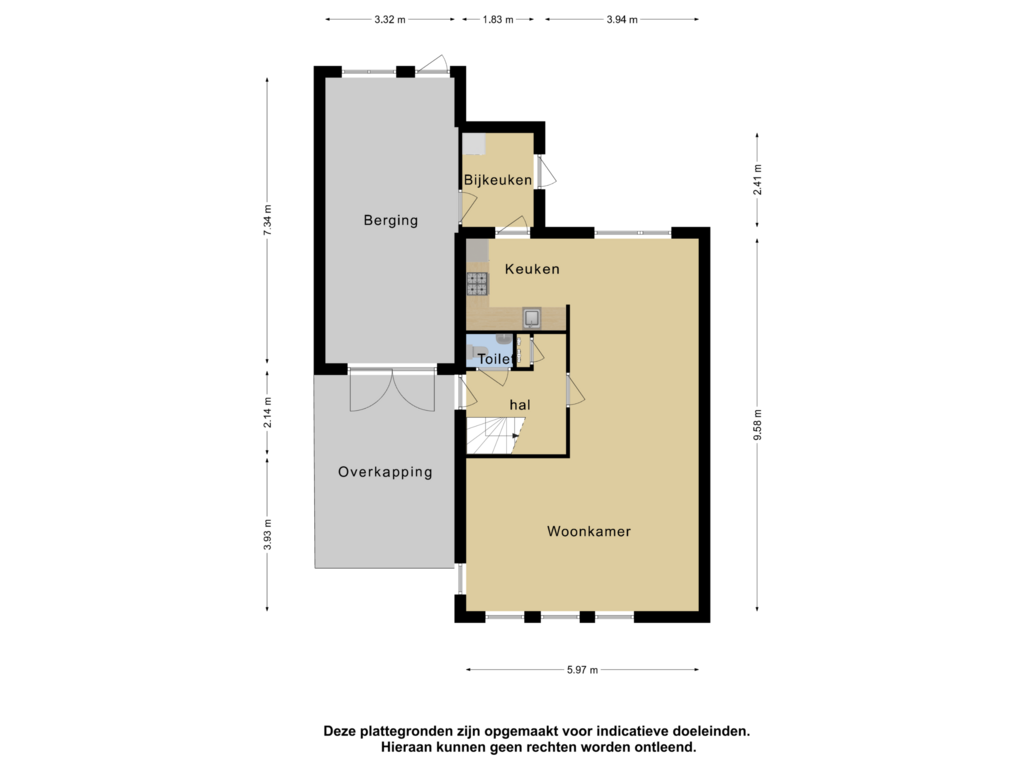 View floorplan of begane grond of Winterjan 5