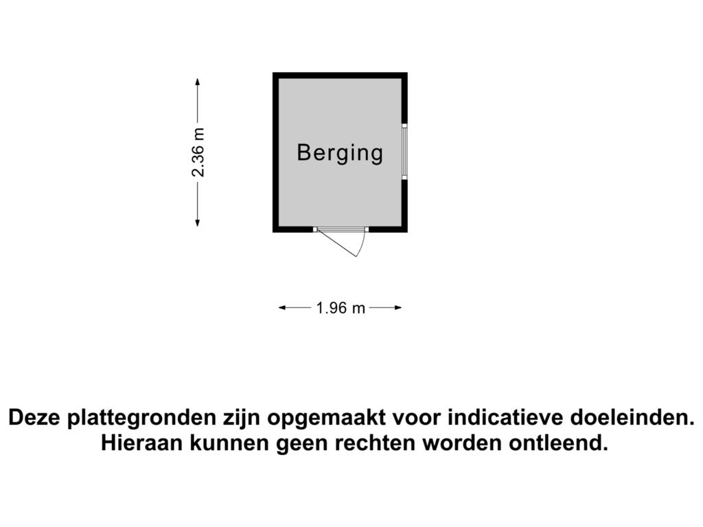 View floorplan of berging of Winterjan 5