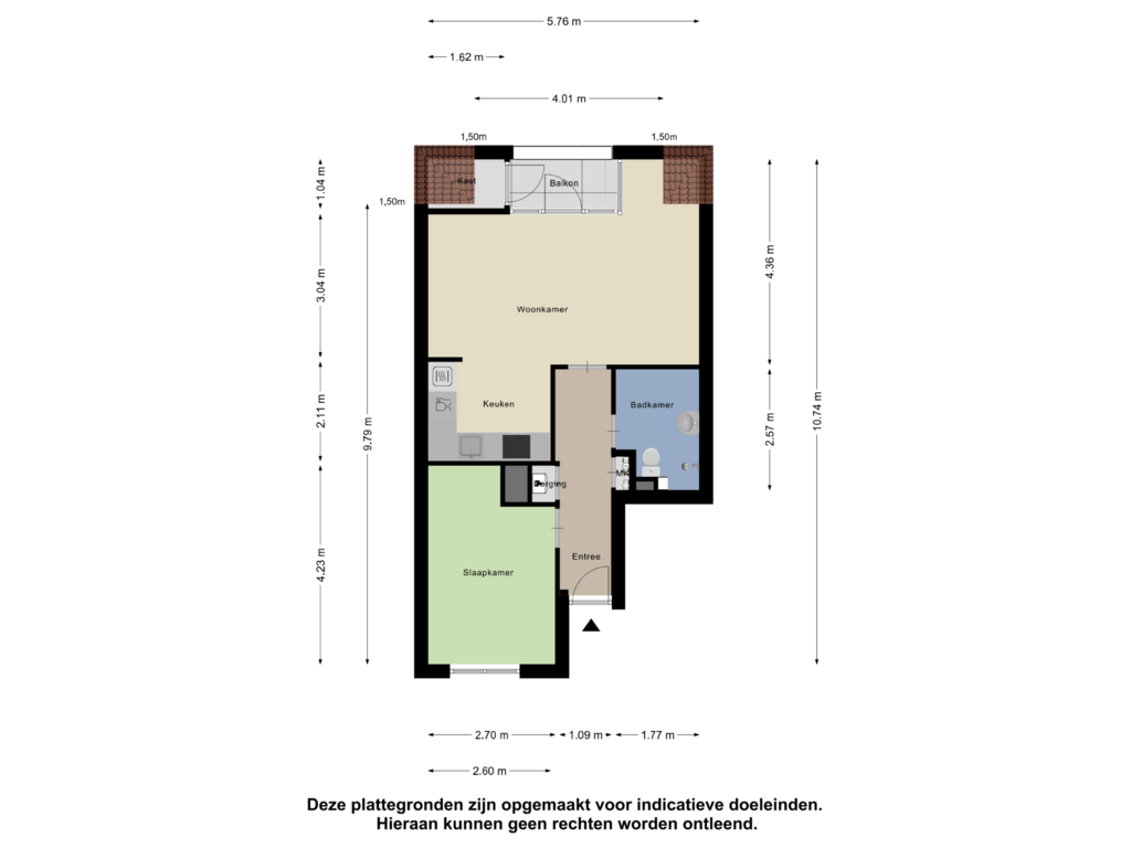 Bekijk plattegrond van Appartement van Patronaat 36