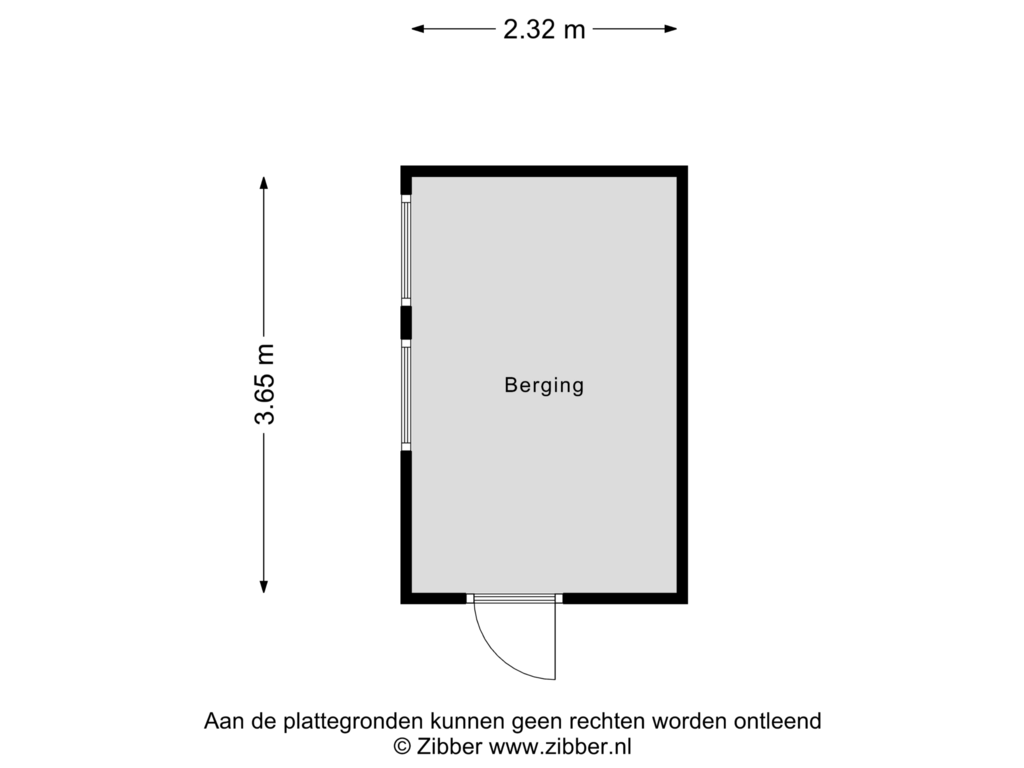 Bekijk plattegrond van Berging van Schepenlaan 12