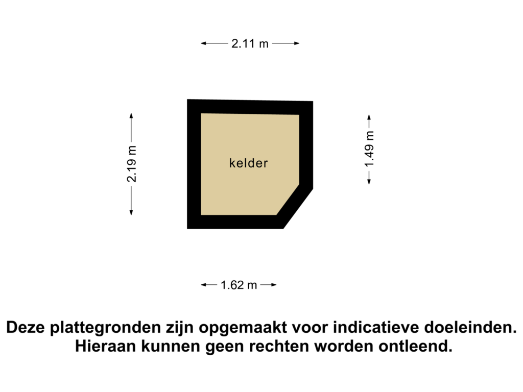 Bekijk plattegrond van Kelder van Mr. P.J. Troelstraweg 162