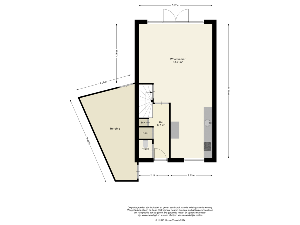 Bekijk plattegrond van Begane grond van Eindhovenstraat 50