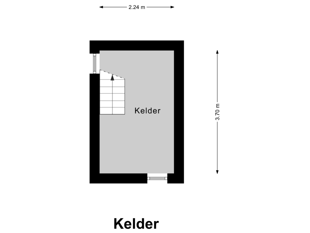 Bekijk plattegrond van Kelder van Wilhelminastraat 11