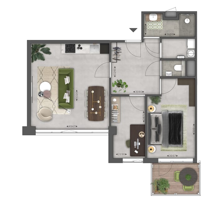 Foto 2 van Type E2-0 | 2e verdieping (Bouwnr. 2a-61)