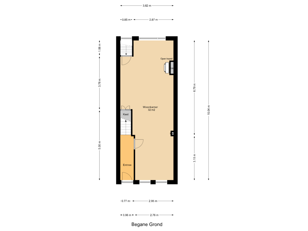 View floorplan of Begane Grond of Karnemelksloot 68