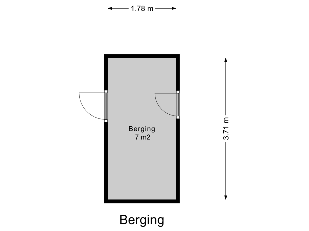 View floorplan of Berging of Karnemelksloot 68