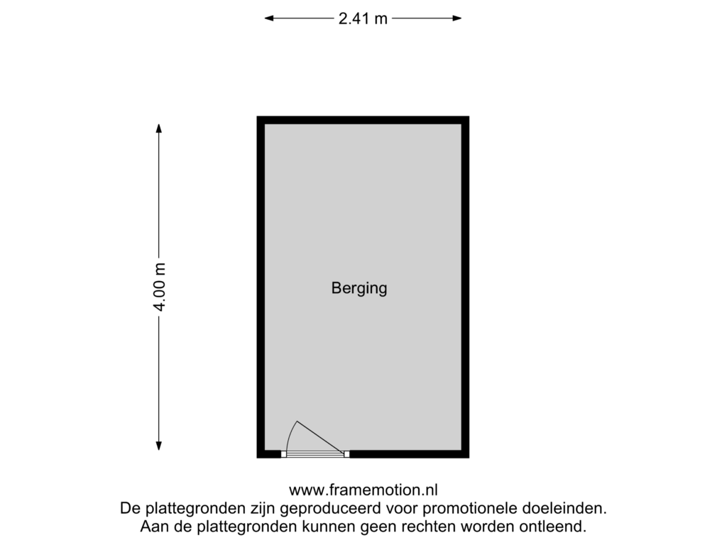 Bekijk plattegrond van Berging van Sint-Jobstraat 25