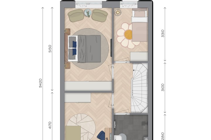 Bekijk foto 5 van Tussenwoning type C1 (Bouwnr. 18)