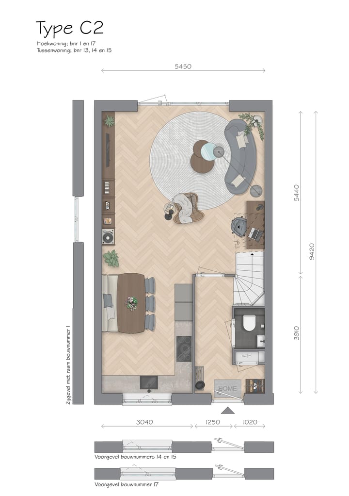 Foto 4 van Hoekwoning type C2 (Bouwnr. 1)