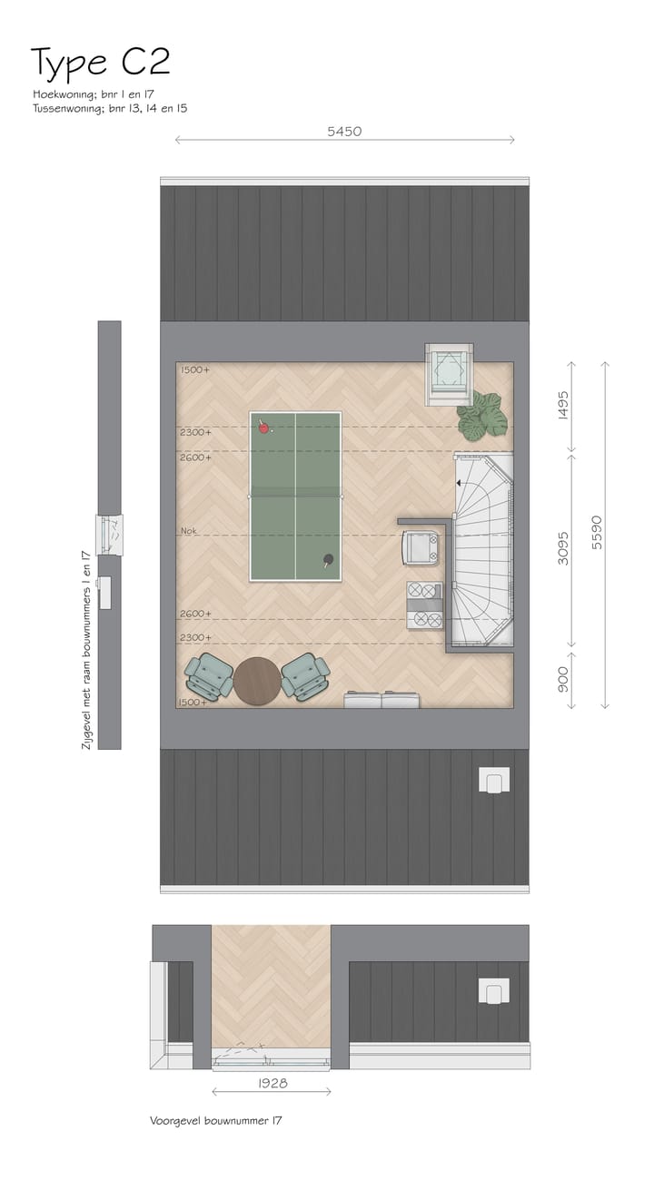 Foto 6 van Hoekwoning type C2 (Bouwnr. 1)