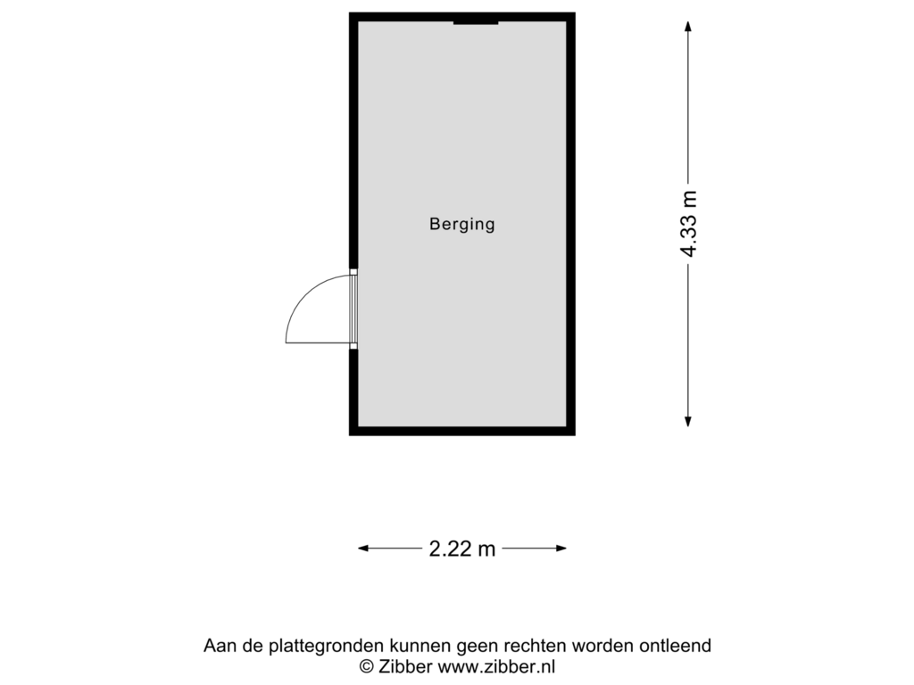 Bekijk plattegrond van Berging van Torentrans 97