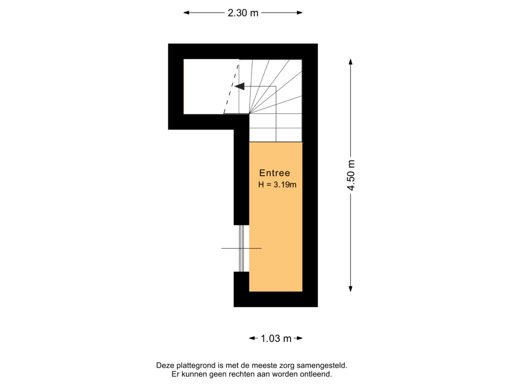 Bekijk plattegrond van Begane grond van Groot Hertoginnelaan 6-C