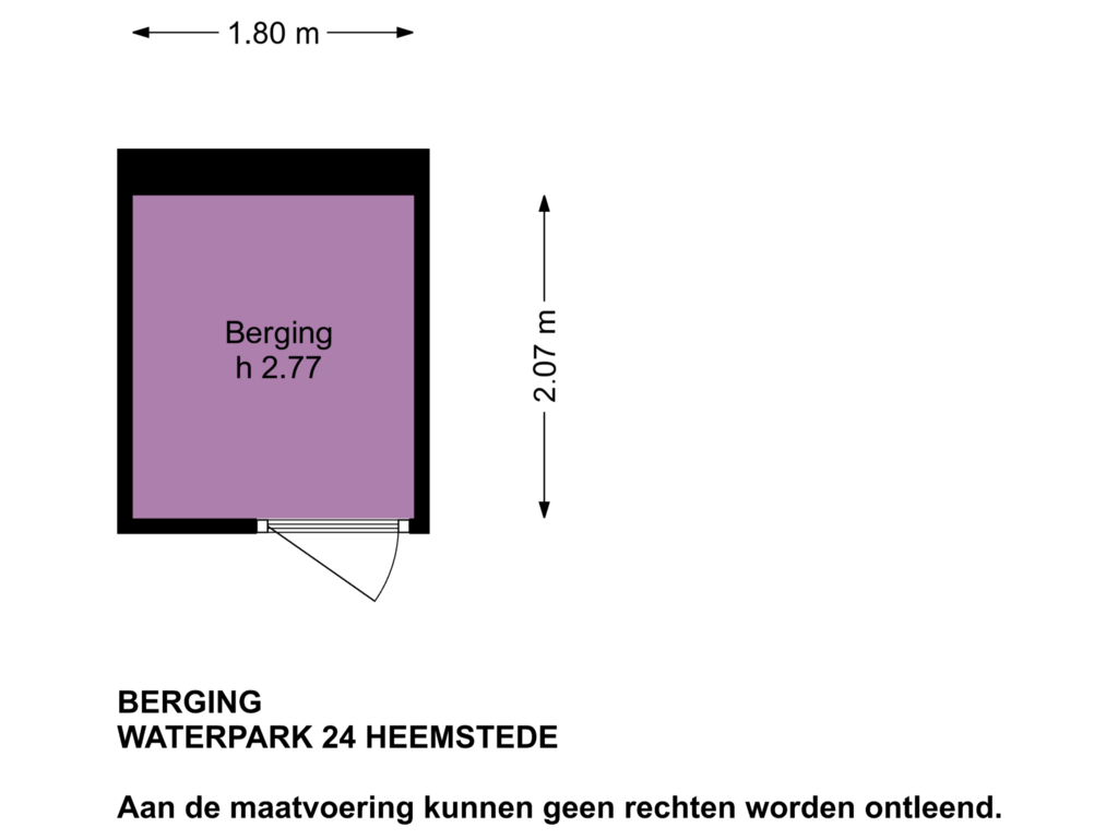 Bekijk plattegrond van Berging van Waterpark 24