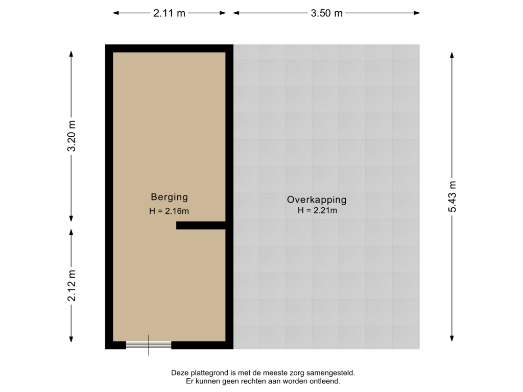 Bekijk plattegrond van Berging van Ottersveen 107