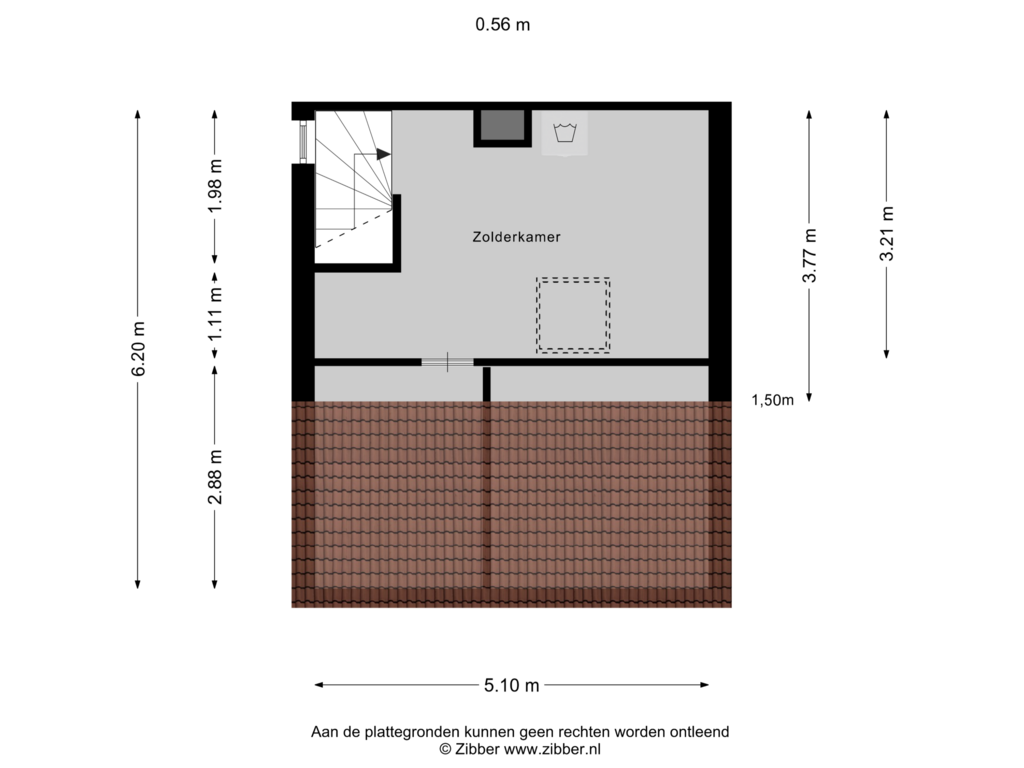 Bekijk plattegrond van Tweede Verdieping van Het Struweel 1