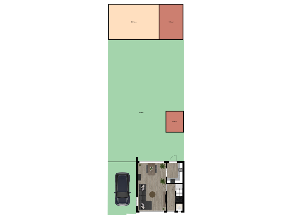 Bekijk plattegrond van Situatie van Prof. Snelliusweg 18