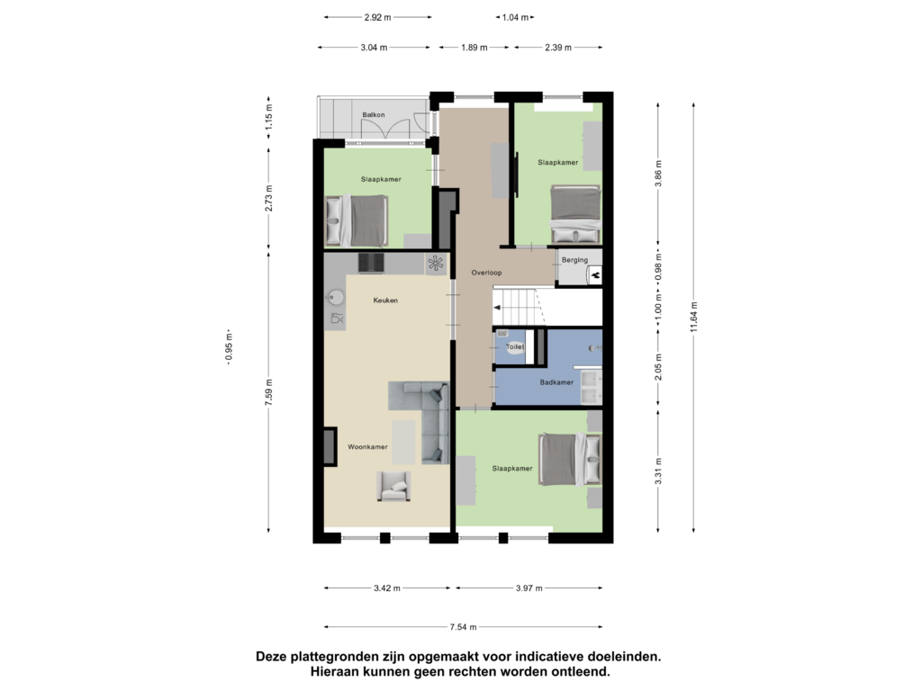 Bekijk plattegrond van Eerste Verdieping van 1e De Riemerstraat 17