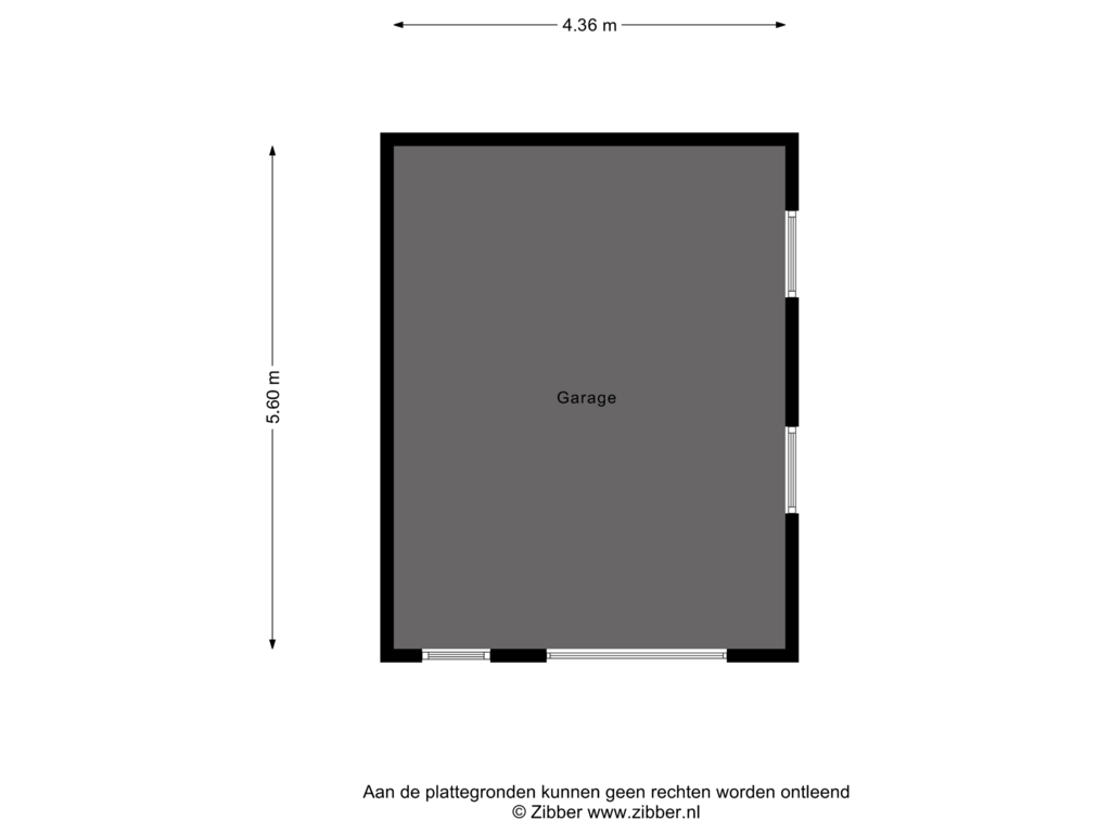 View floorplan of Garage of Engelanderweg 19