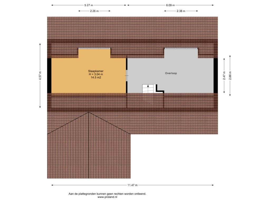 View floorplan of 2e Verdieping of Blauwe Reiger 5