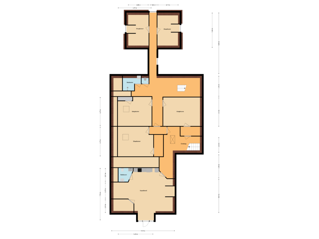 Bekijk plattegrond van Floor 1 van Streekweg 317