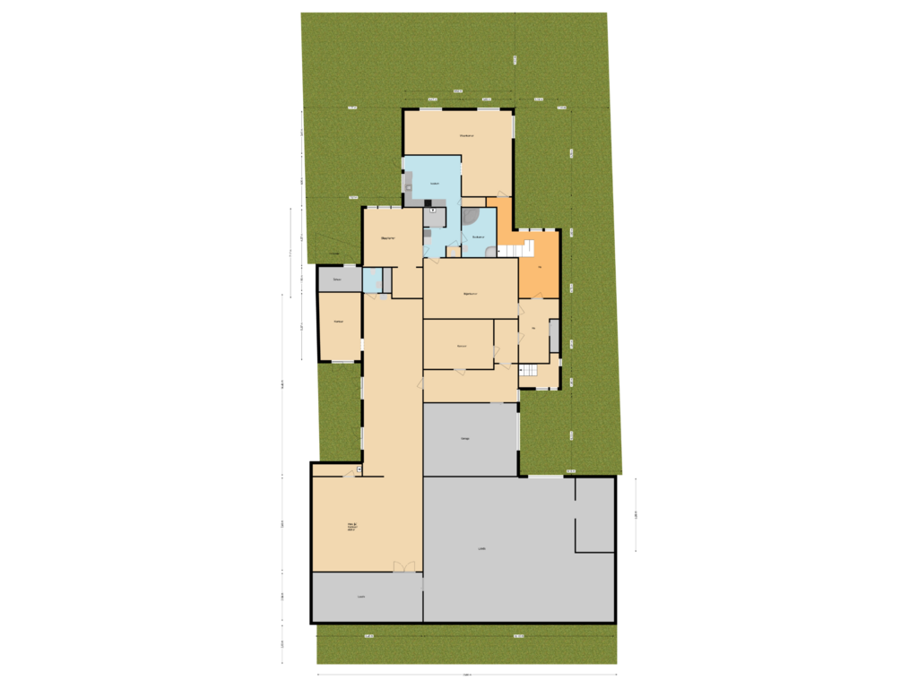 Bekijk plattegrond van First floor (Situatie) van Streekweg 317