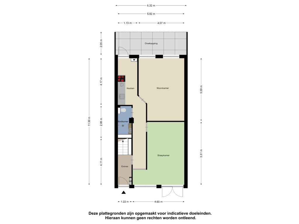 Bekijk plattegrond van Begane Grond van Bree 38