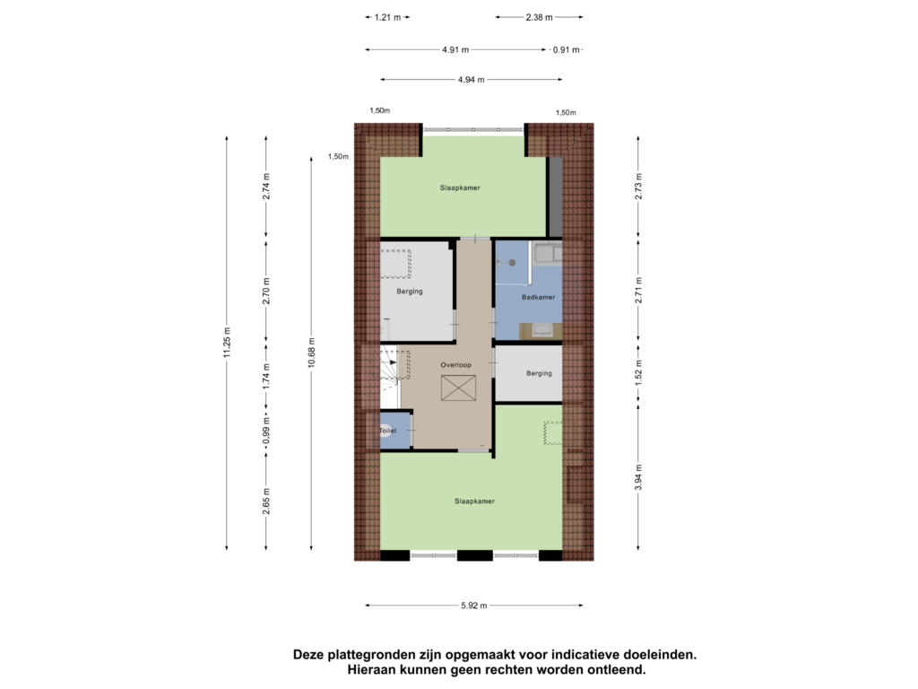 Bekijk plattegrond van Tweede Verdieping van Bree 38