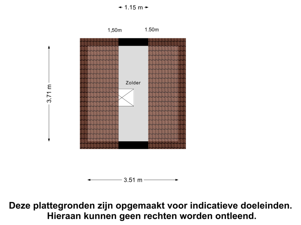 Bekijk plattegrond van Zolder van Bree 38