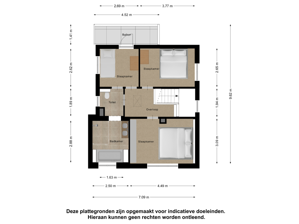 Bekijk plattegrond van Eerste Verdieping van Parkstraat 3