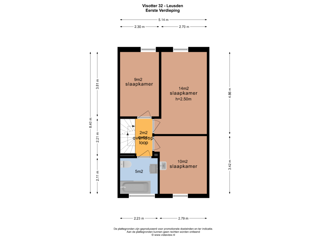 Bekijk plattegrond van EERSTE VERDIEPING van Visotter 32