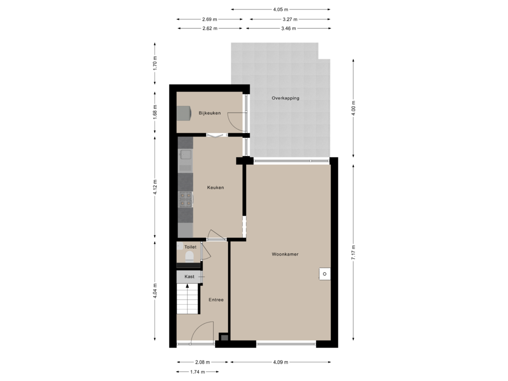 Bekijk plattegrond van Begane grond van Zr Persoonsstraat 6